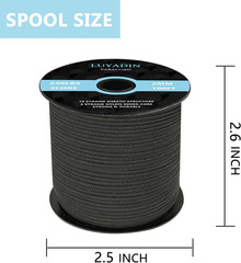Paracord 240Lb – Diameter 2Mm Micro Utility Cord -3 Strand Parachute Spool Cord