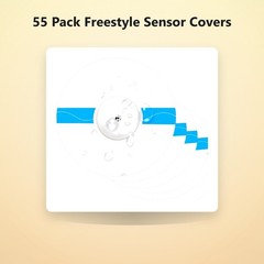 55 Pack Freestyle Sensor Covers for /3/Plus, Waterproof Adhesive Patches, Hyp…