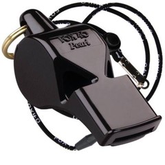 BLACK Fox 40 PEARL Whistle Official Coach Safety Alert Rescue FREE LANYARD