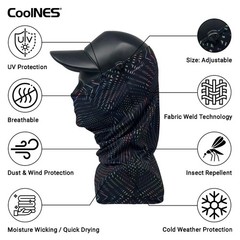 CoolNES – Neck Gaiter with Drawstring, Reusable Free Size, Blackpink