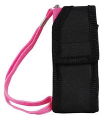 Mini Hand Pocket WOMEN Stun Gun PINK Rechargeable 80 Million Volt LED w/ HOLSTER