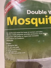 Coghlan’s Double Wide Mosquito Net, 63″ x 78″ x 59″ – White # 9760 New