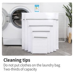 10 Pack Mesh Laundry Bags for Delicates with Non 10Pack(Family Size1), White