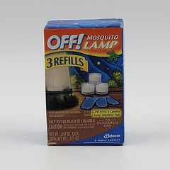 Off! Backyard Mosquito Lamp REFILLS – 3 Repellent Pads 3 Candles Outdoor