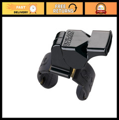 Classic Finger Grip Coach & Referee Whistle – Black, Unisex Adult, Regular Size