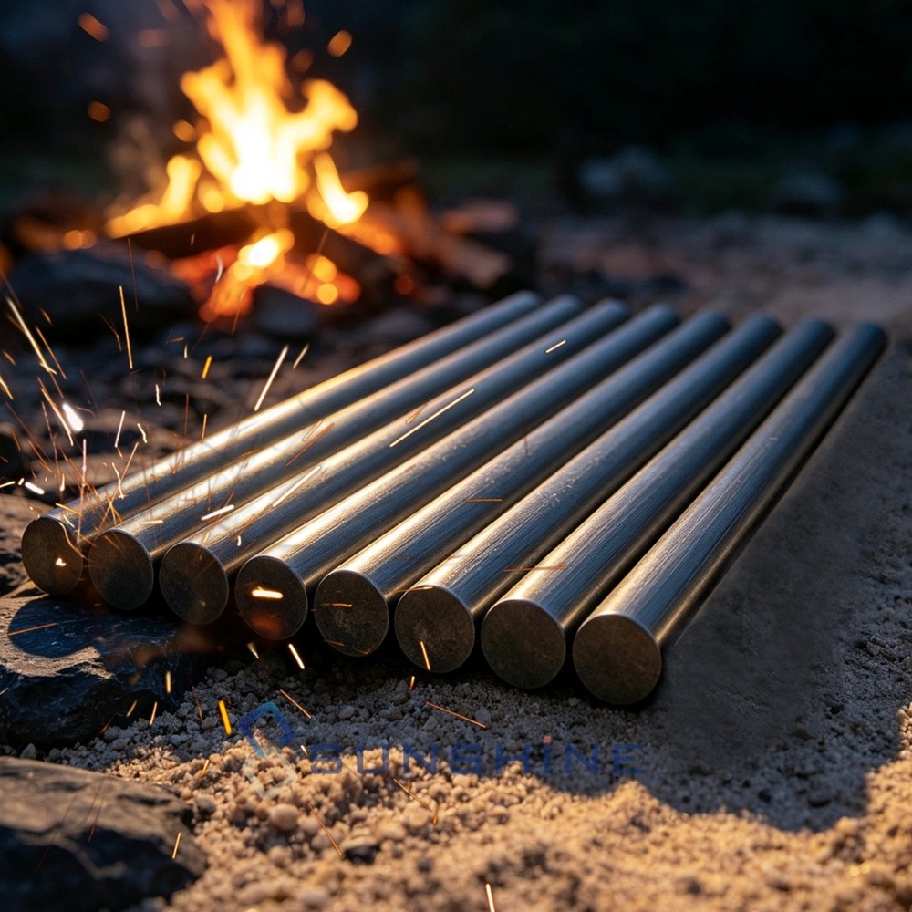 Survival Striker Flint Stone Fire Steel Starter Rod Magnesium Ferro Rod 5/16″x3″