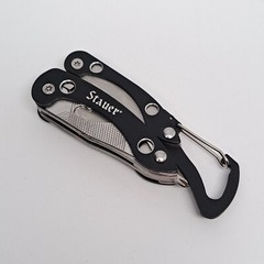 Stauer Survival Box Kit in Original Stainless Steel Box Flaslight Watch Tool