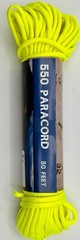 Paracord Made in USA 50 feet 550 lb. 100% nylon, braided pick color