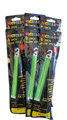 6 Inch Glow Light Stick Outdoor Chemical Fluorescent With Hook