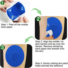 Freestyle Waterproof Libre 2 Sensor Covers, 20Pack Adhesive Patches for Libre 2