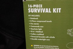 OZARK TRAIL 16 Piece Survival Kit for Car Camping Hiking Emergency BRAND NEW