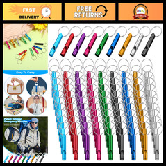 150 Pcs Extra Loud Emergency Whistles with Keychains – Waterproof Survival Safet
