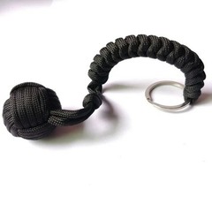 Paracord Keychain Steel Ball Outdoor Survival Camping EDC Lanyard Tool
