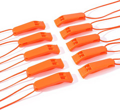 60 Pack Emergency Whistles with Lanyard | 120Db Loud Survival Whistles