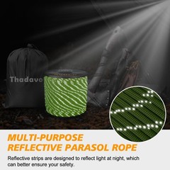 200FT 4mm Reflective Paracord 850LB Neon Green 11 Strand Camping Utility Cord…