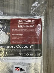 Thermoflect 5170-200 Adult Transport Cocoon Reflective Silver Medical NEW