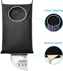 2 Pack Door Hanging Laundry Hamper, XL Hanging Bag with Large Opening