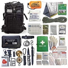 Bug Out Bag Starter Kit – 72 Hour Kit for 1 Person – Backpack Survival Kit