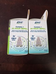 New (2) PIC Portable Mosquito Botanical Repellent​ 60 Hour REFILL Free Ship