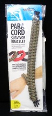 CROWN BOLT 9″ Survivor Brown Nylon Para Cord Bracelet (NEW)