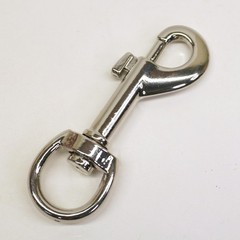 Chrome Dog Leash Clip – Heavy Duty Swivel Snap Hook for Pet Leads, DIY