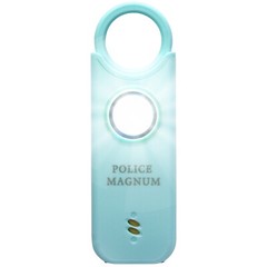 Police Magnum Personal safety alarm- 135dB Rechargeable LED Light- Turquoise