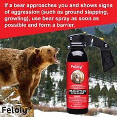 Bear Spray Repellant W/ Spray Bag W/ 1 Pack Free Peper Spray 1/2oz
