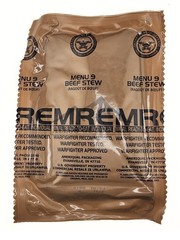 Beef Stew – Menu 9 – 2027 Inspection Date – Meals Ready To Eat US Military MREs