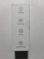10,000MAH Dual Magnetic Hand Warmer Power Bank OT-83 Silver 104 F – 131 F Winter