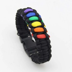 Paracord Bracelet For Men Fashion 7 Strand 4mm Tactical Parachute Cord Survival