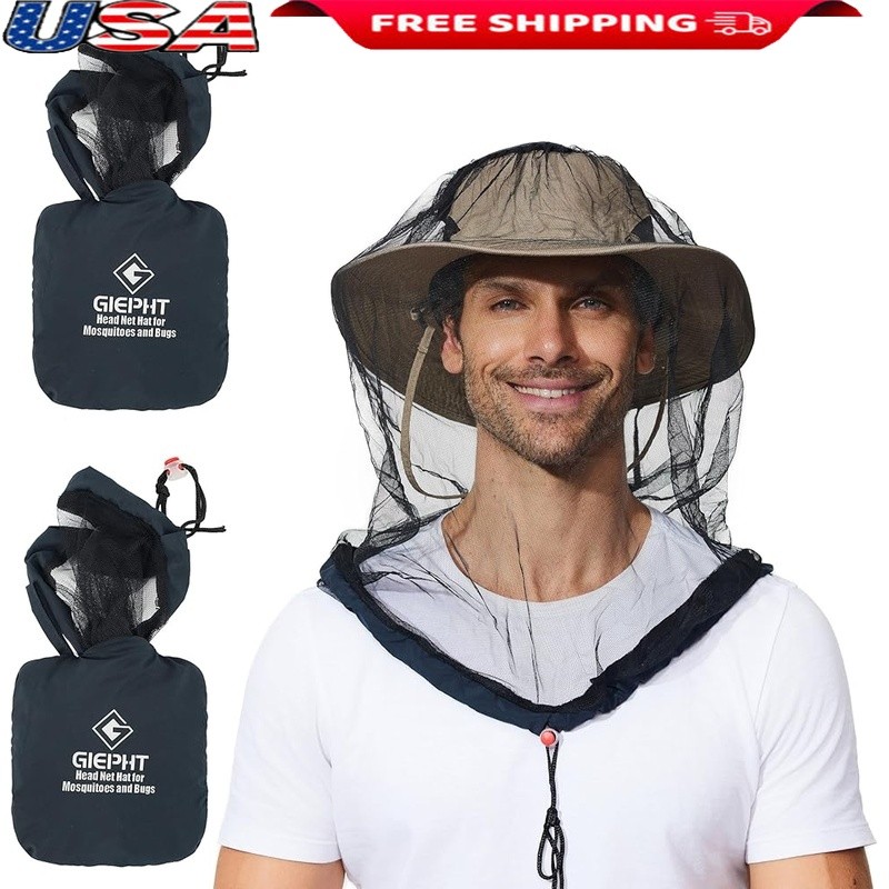 Insect Fly Head Net Outdoor Activities Hiking Fishing Travel Protection New