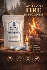FirePlugs Emergency Fire Starters – Easy Ignite Cotton Fire Plugs for Camping…