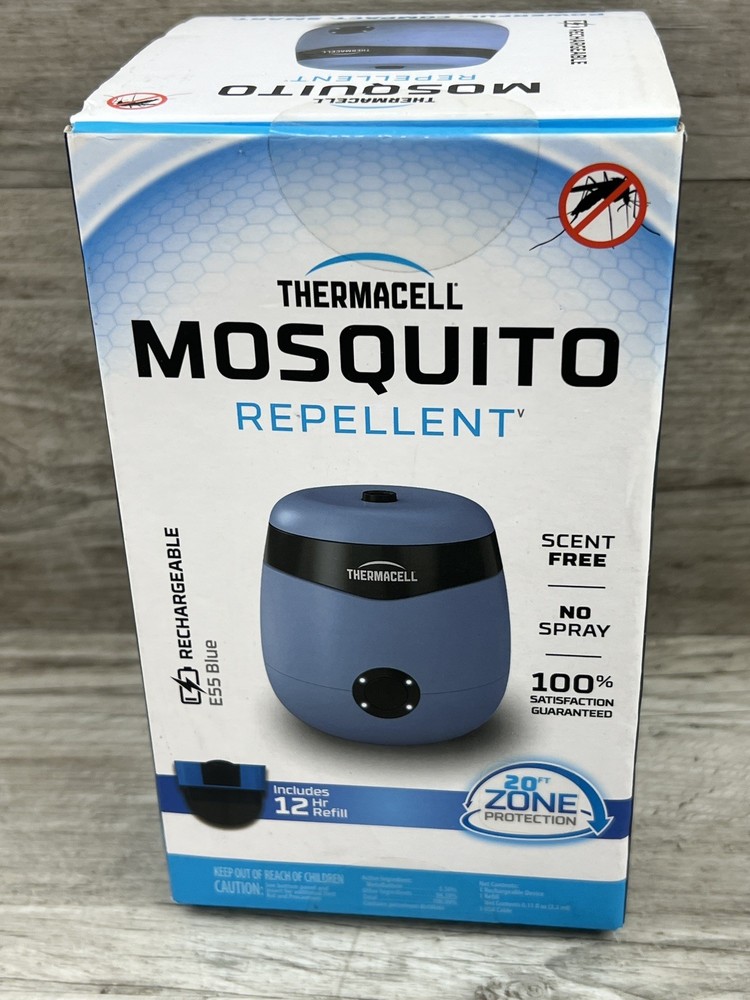 Thermacell Rechargeable Mosquito Repeller – Blue – E55B Sealed