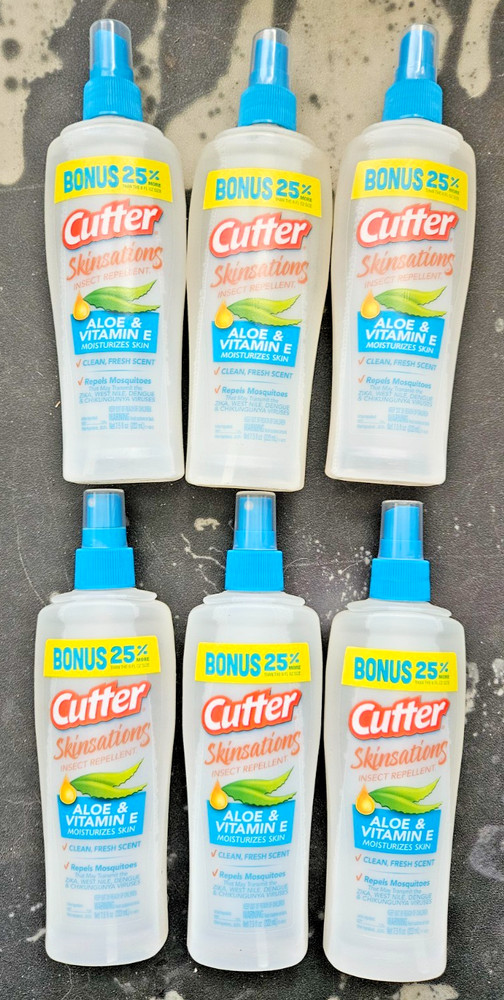 Cutter Skinsations Pump Spray Insect Repellent 7% DEET 7.5Oz 6 Pack