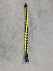 Handmade Adjustable Stitched Batman Paracord Bracelet 8” Long