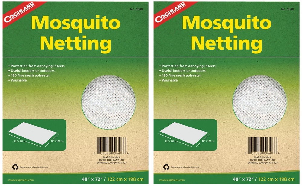Coghlan’s Mosquito Netting, 48″ x 72″ (2-Pack)