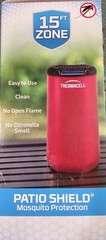Thermacell Patio Shield Mosquito Repeller 15 X 15 Foot Protection NEW Red