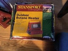 Out Door Portable Butane Heater 2,500-6,000 BTU Heat Source Survival Tools NOS
