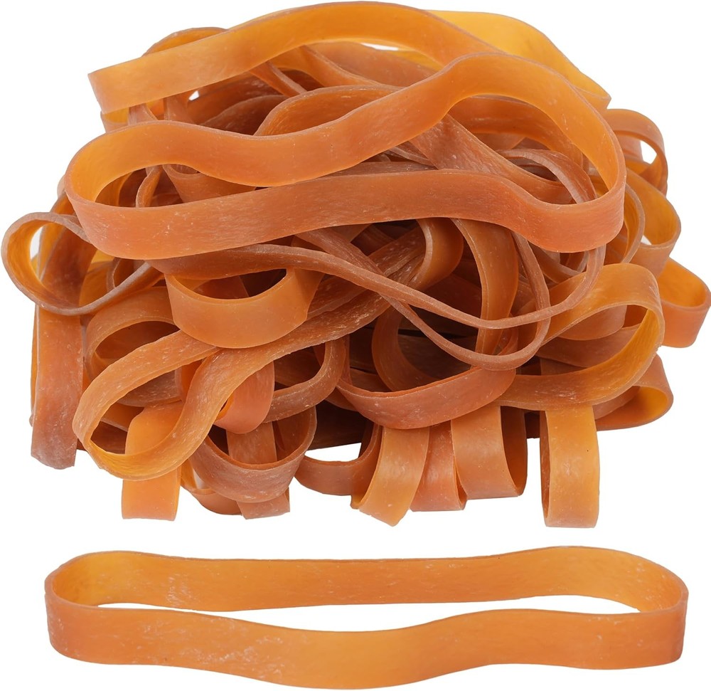 Rubber Bands Large Wide 6.5inch 35pcs Natural color of rubber