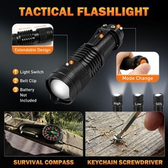 Survival Gear Kit for Men 27in1 Complete Tools & Camping Accessories for Hiki…