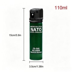 4 Pack Pepper Spray Max Strength Flip Top Canister Self Defense Guard 110ml