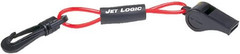 Whistle with Lanyard, Red and Black
