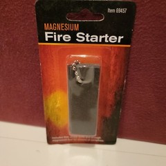 Magnesium Fire Starter Camping Backpacking Survival Flint Steel Camp Emergency