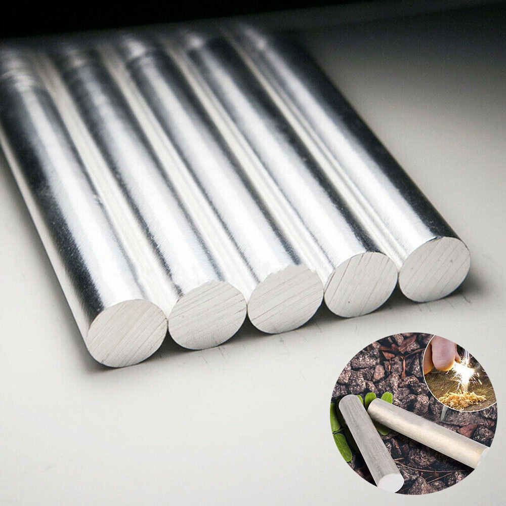 5Pcs Mg Metal Rod Magnesium Rod Factory Lab Material 16mm×9cm/ 3.54″ Survival US