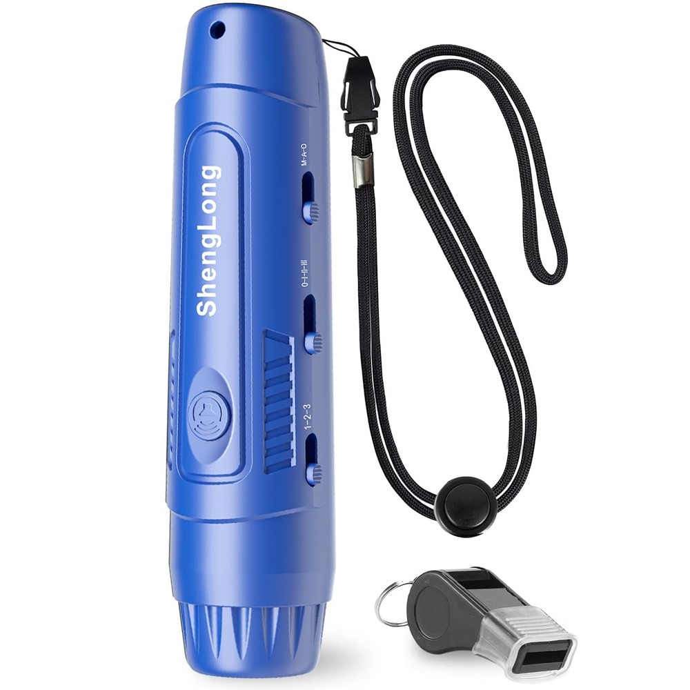 Shenglong Electronic Whistle with 3 Tones & 3 High Volume Settings – Blue