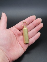 PPFISH Mini Brass Lighter – EDC Peanut Keychain – Waterproof Fire…