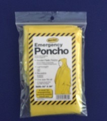 SH88-50 Lot of 50 Emergency Hooded Poncho – Yellow