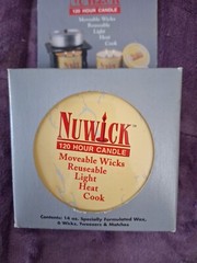 NEW NUWICK 120 Hour Emergency Candle ~ Moveable Wicks Reusable Light Heat Cook