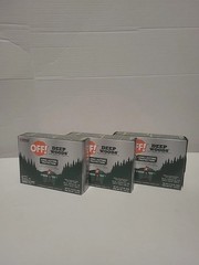 OFF! Deep Woods Towelettes Insect Repellent Pack of 12 Each Lot Of 3 Packages