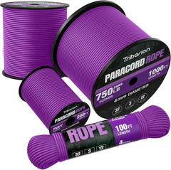 Paracord Rope 750 Lb – 1000Ft / 500Ft / 200Ft / 100Ft 5/32″ Parachute Cord 4MM 1